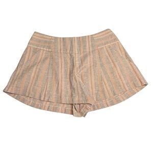 Free People Orange Austin Pleated Shorts Size S